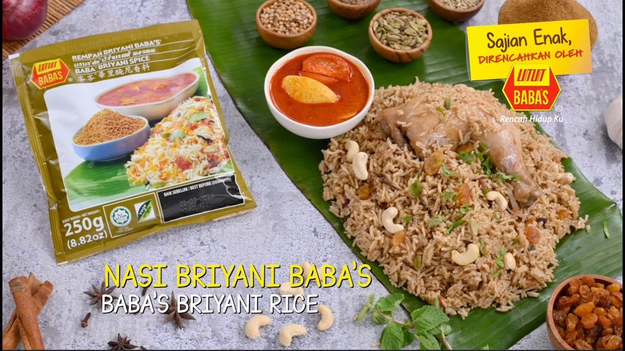 Resipi Nasi Briyani BABA'S | Minit Ekspress