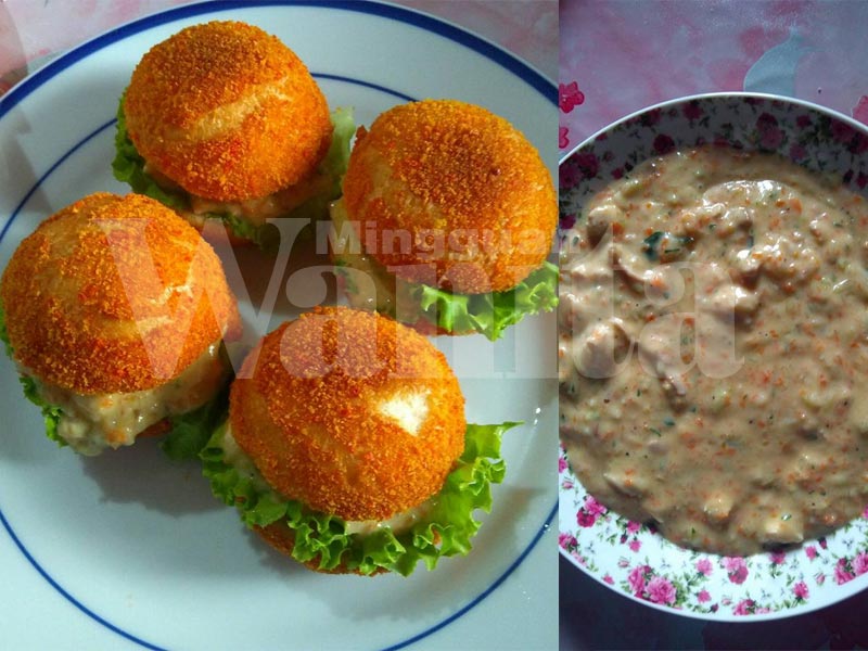 Thai Bread Creamy Chicken, Ala Burger Malaysia Tapi Nak Letak Inti Apa Pun Boleh!