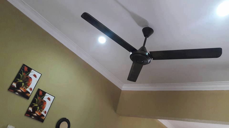 DIY Kipas Siling Lama Nampak Baru & Cantik, Tak Payah Beli Yang Lain. Jimat!
