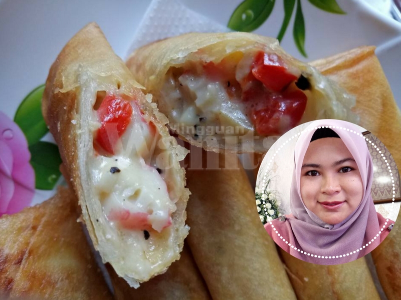 Bukan Inti Biasa-Biasa, Wanita Ini Kongsi Resipi Popiah Carbonara Tersedap! Tip Nak Goreng Pun Diberikan