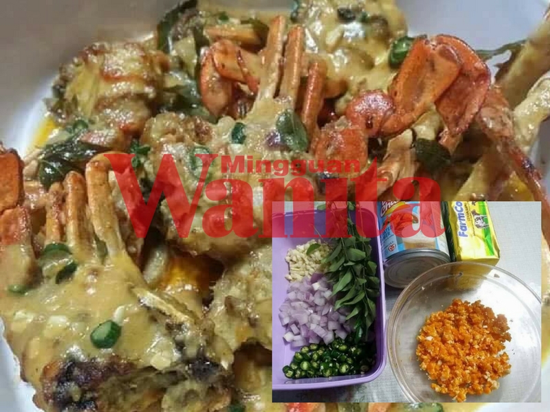 Resipi Ketam Butter Telur Masin Terbaik! Secukup Rasa Gerenti Sedap!