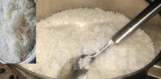masak nasi putih