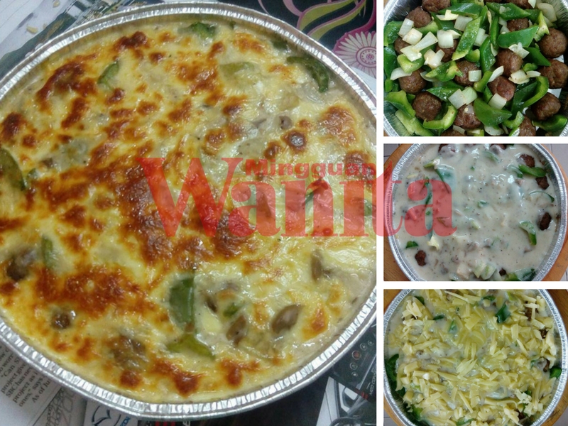 4 Langkah Mudah Buat 'Baked Cheese Carbonara Meatball 