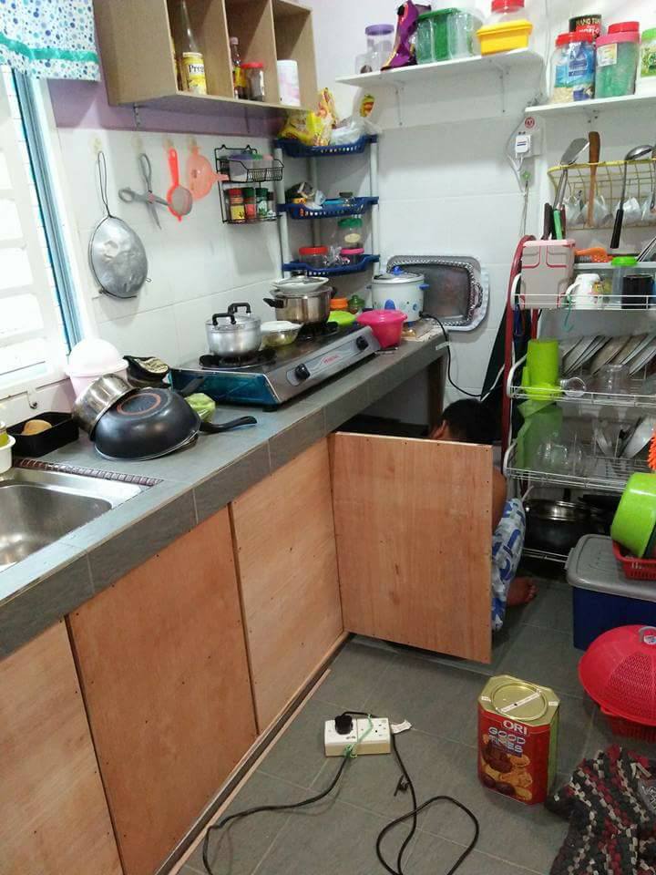 Cuma 2 Minggu Siapkan DIY  Pintu Kabinet Dapur  Bajet Kata 