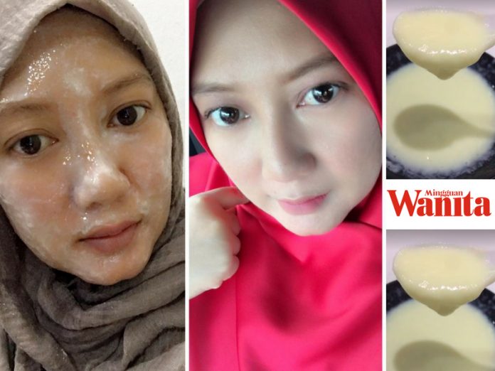 Oles Masker Susu Di Wajah, Lepas 40 Minit Kulit Bersih Cerah Gebu