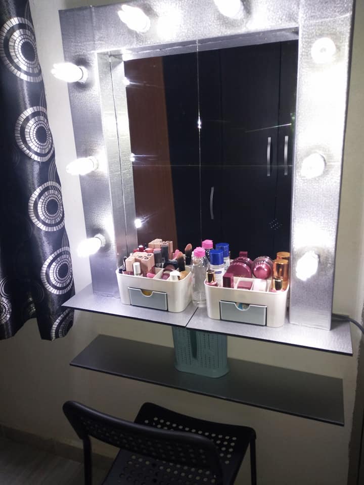 Vanity Mirror Cantik Ni Cuma RM54 Buat Sendiri Guna 