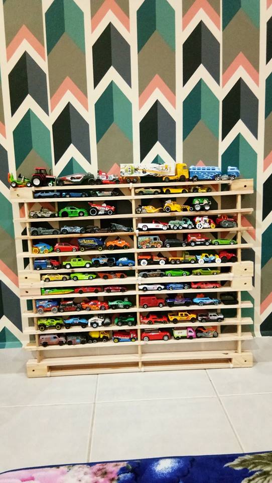 DIY Tempat Letak Kereta  Hot  Wheels  Guna Rak  Kasut 